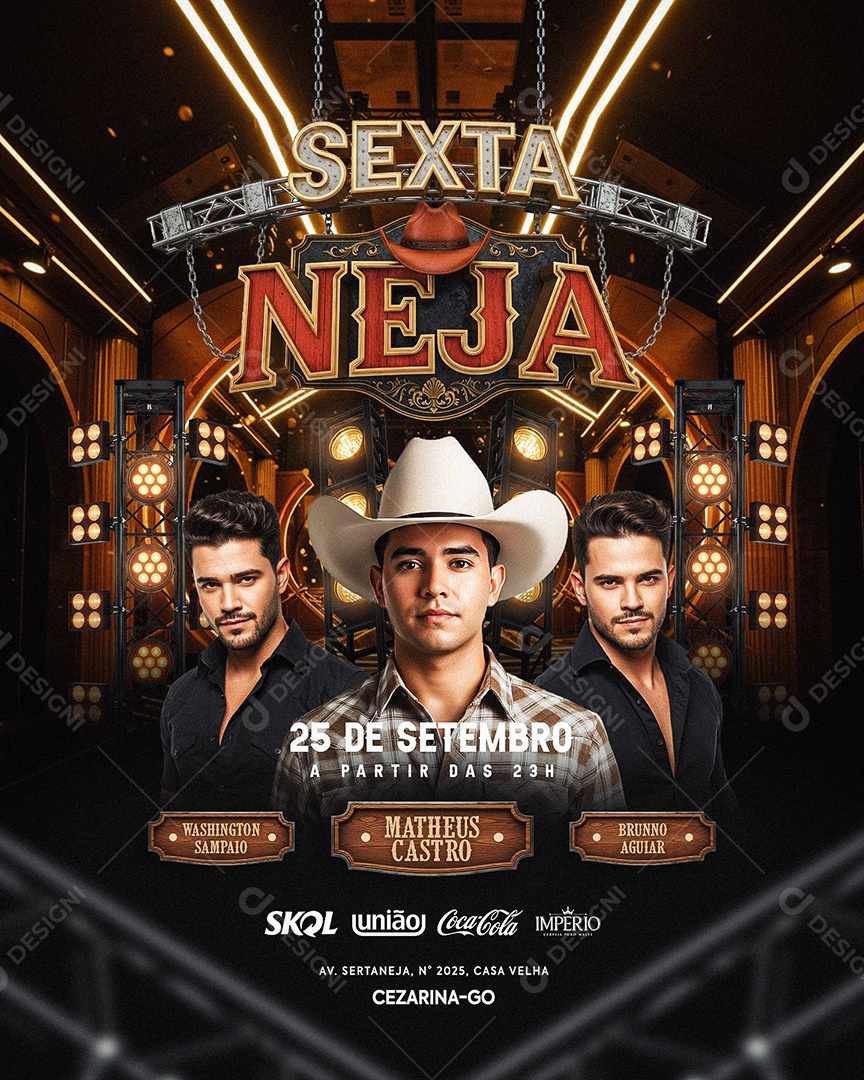 Flyer Sexta Neja Social Media Feed PSD Editável