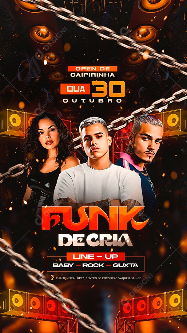 Story Flyer Funk De Cria Social Media PSD Editável