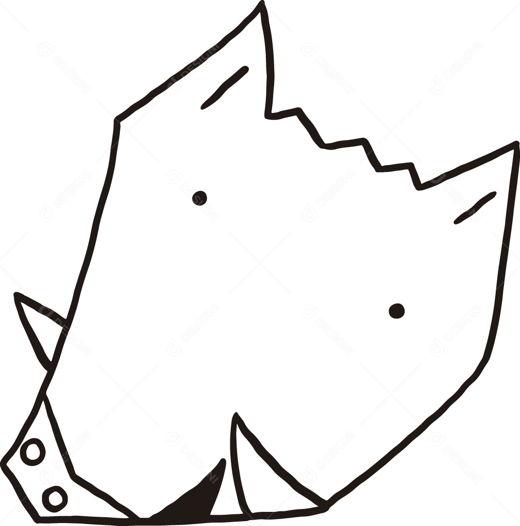 Desenho para Colorir Cabeça de Um Javali Ilustração Vetor EPS