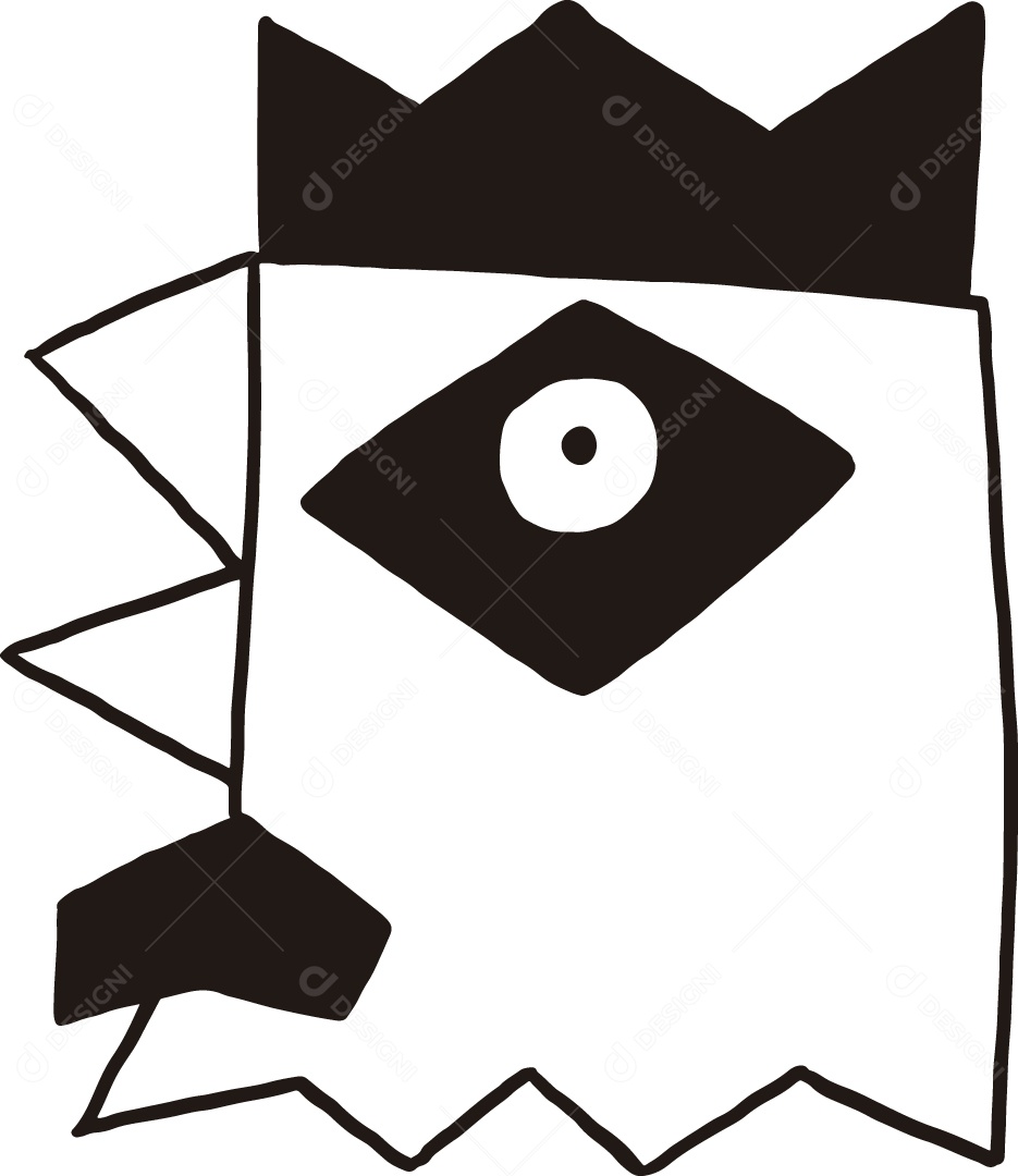 Desenho para Colorir de Animal Ilustração Vetor EPS