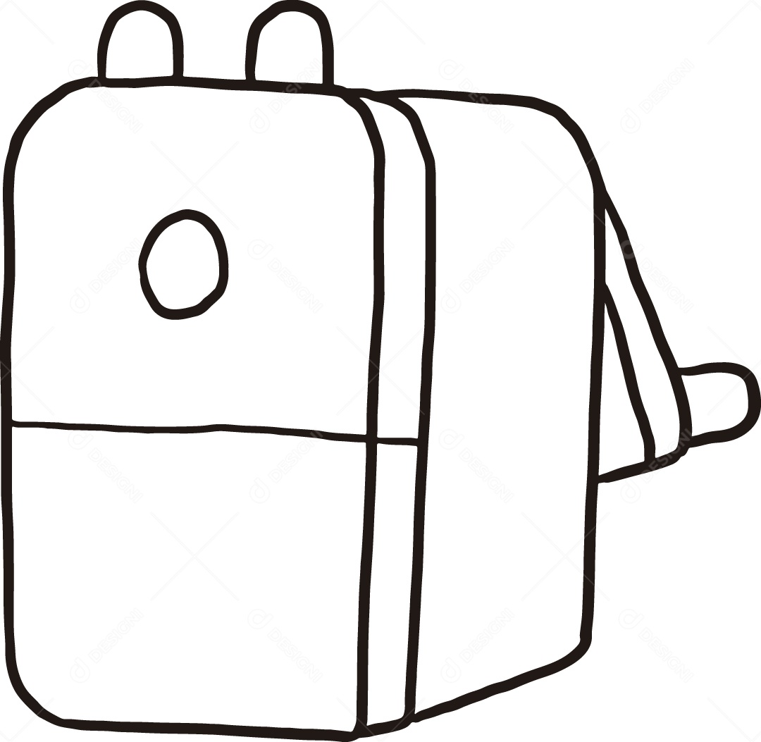 Desenho para Colorir de Apontador de Lápis Ilustração Vetor EPS