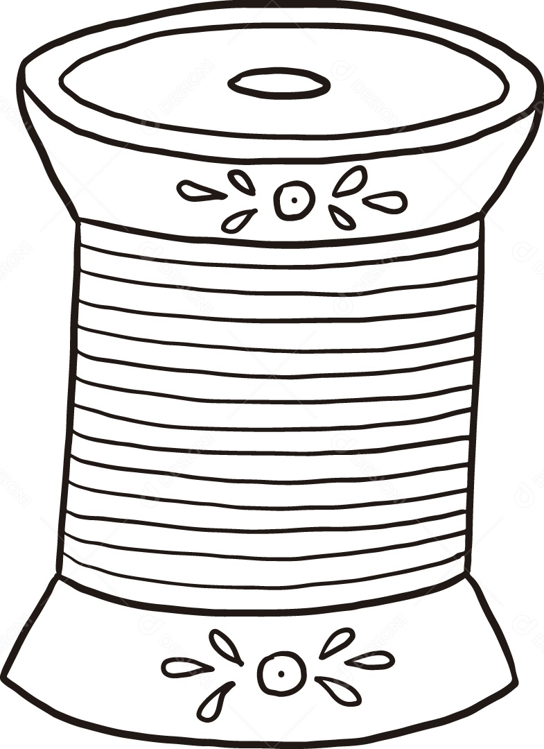 Desenho para Colorir de Linha Ilustração Vetor EPS