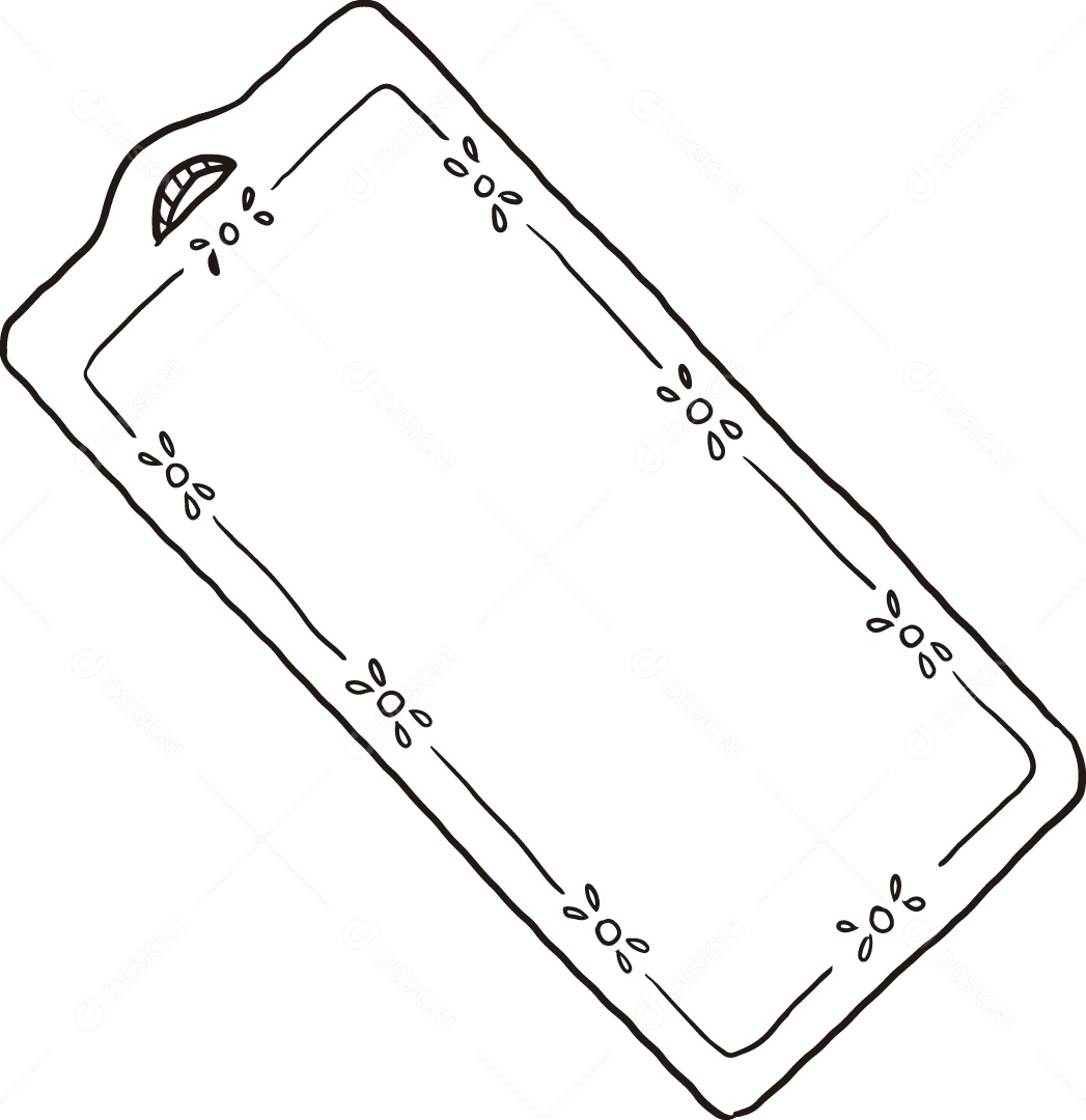 Desenho para Colorir de Tábua de Corte Ilustração Vetor EPS
