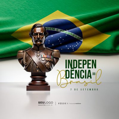 Dia da Independência do Brasil 07 de Setembro Social Media PSD Editável