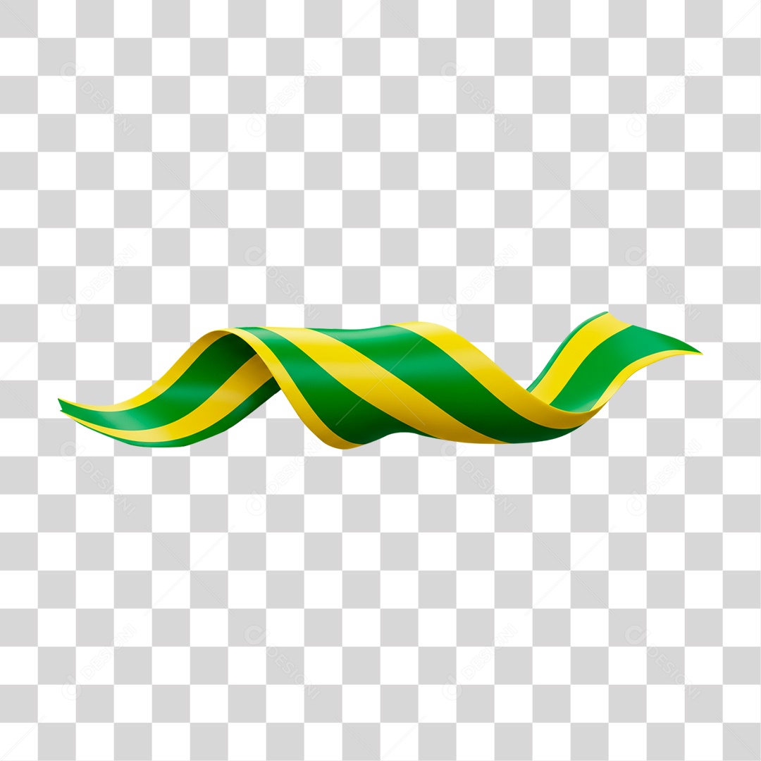 Fita da Bandeira do Brasil PNG Transparente