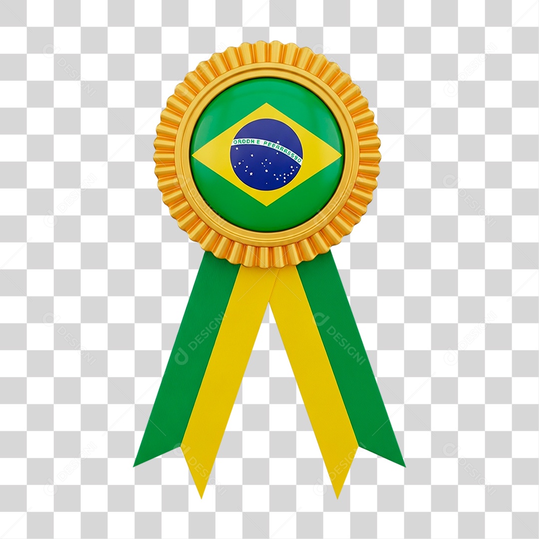 Ícone 3D  Medalha PNG Transparente