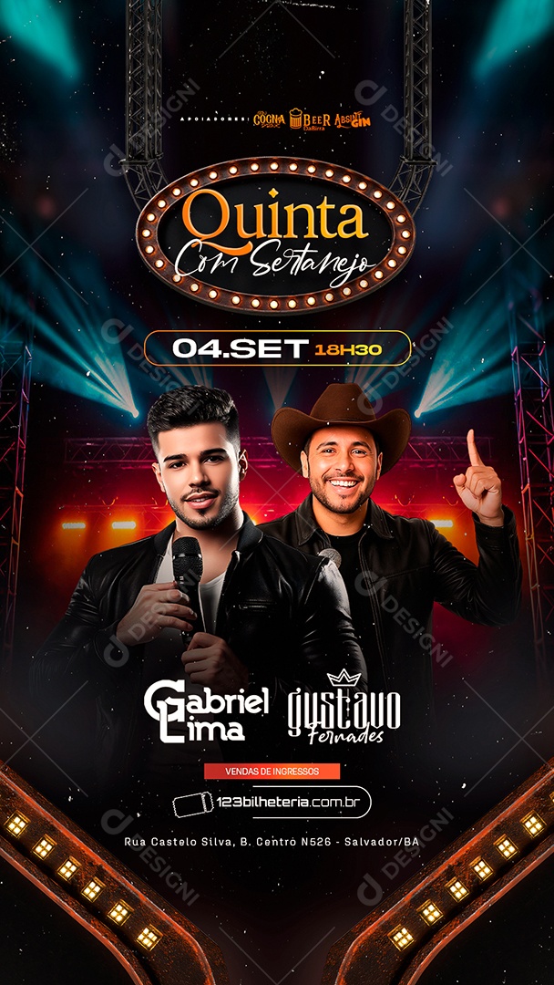 Story Flyer Quinta com Sertanejo Social Media PSD Editável