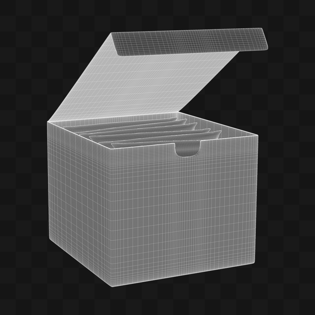 Caixa de Sachê de Chá - Modelo 3D