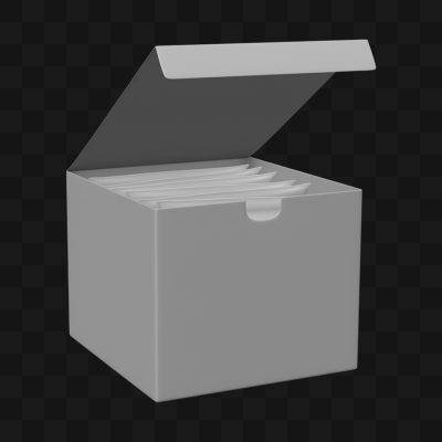 Caixa de Sachê de Chá - Modelo 3D