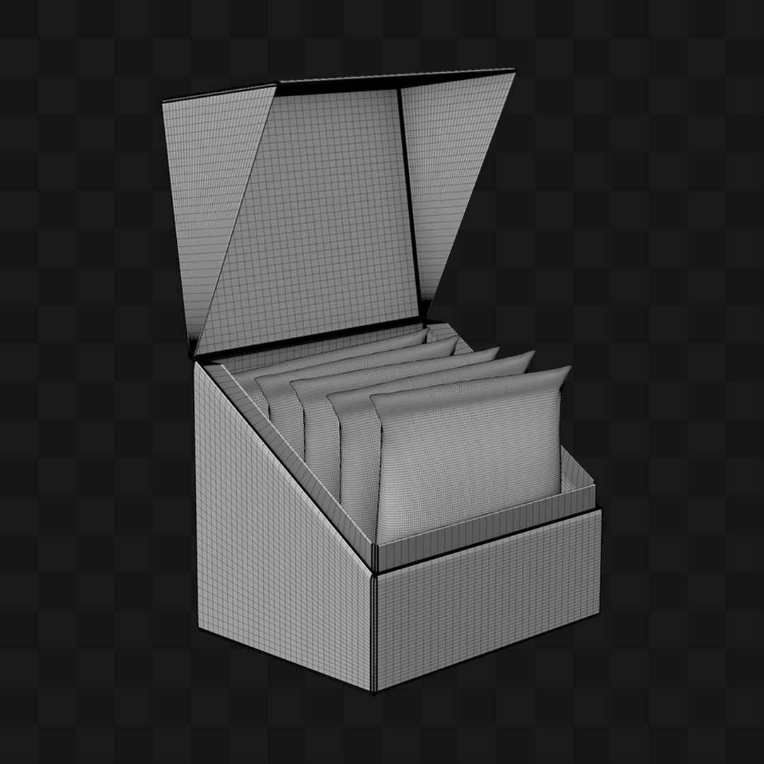 Caixa de Sachês de Chá - Modelo 3D