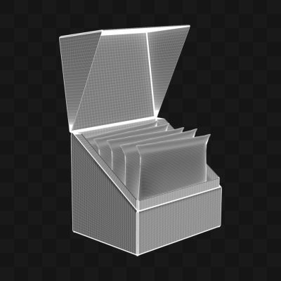 Caixa de Sachês de Chá - Modelo 3D