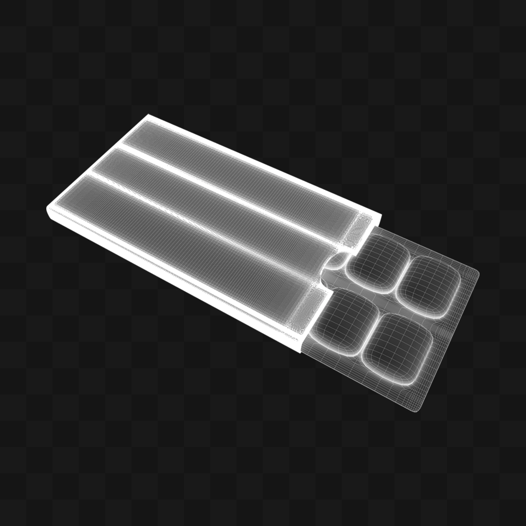 Caixa de Chicletes - Modelo 3D