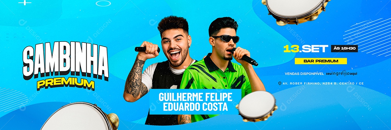 Carrossel Flyer Bar Premium Sambinha Premium Social Media PSD Editável