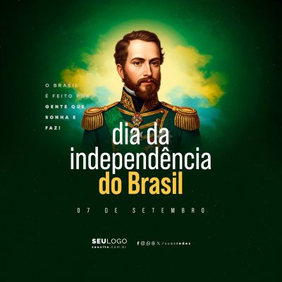 Dia da Independência do Brasil 07 de Setembro Social Media PSD Editável