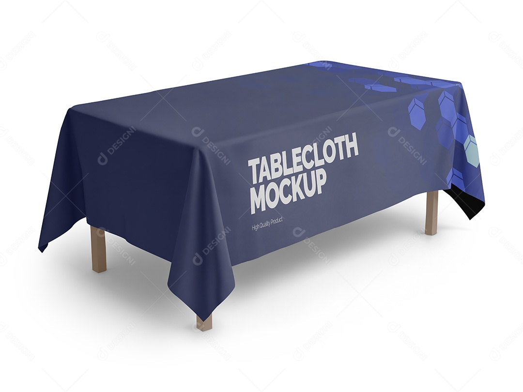 Mockup Toalha de Mesa PSD Editável