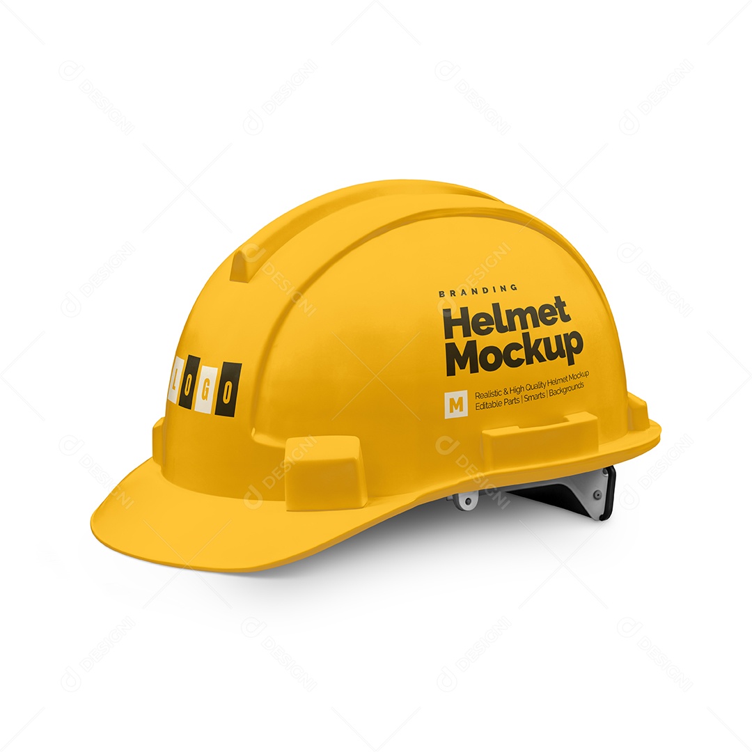 Capacete de Construção PSD Editável Mockup