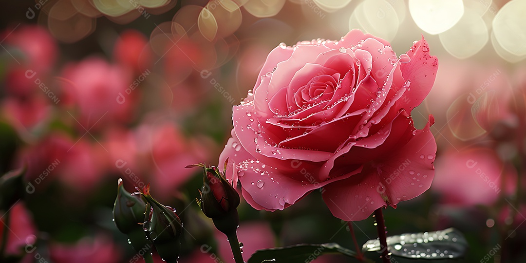 Rosa Damascena, também conhecida como rosa de Damasco ou rosa de Castela.