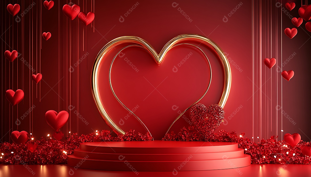 A imagem representa o Dia de São Valentim, conhecido em muitos países como Valentines Day