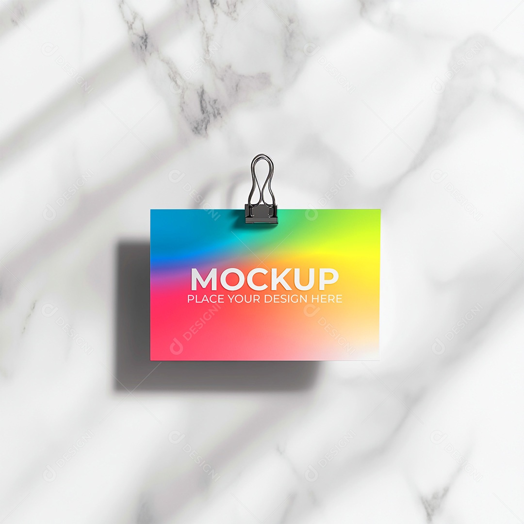 Mockup de Cartão PSD Editável