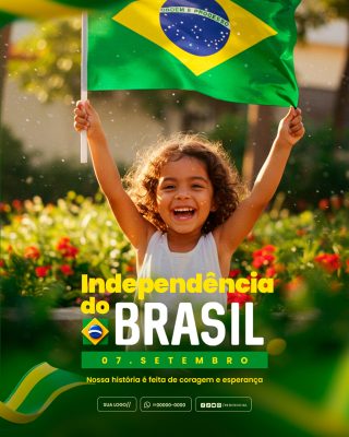 Dia da Independência do Brasil 07 de Setembro Social Media PSD Editável