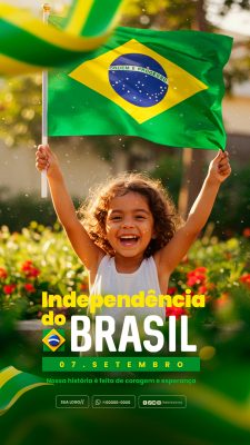 Story Dia da Independência do Brasil 07 de Setembro Social Media PSD Editável