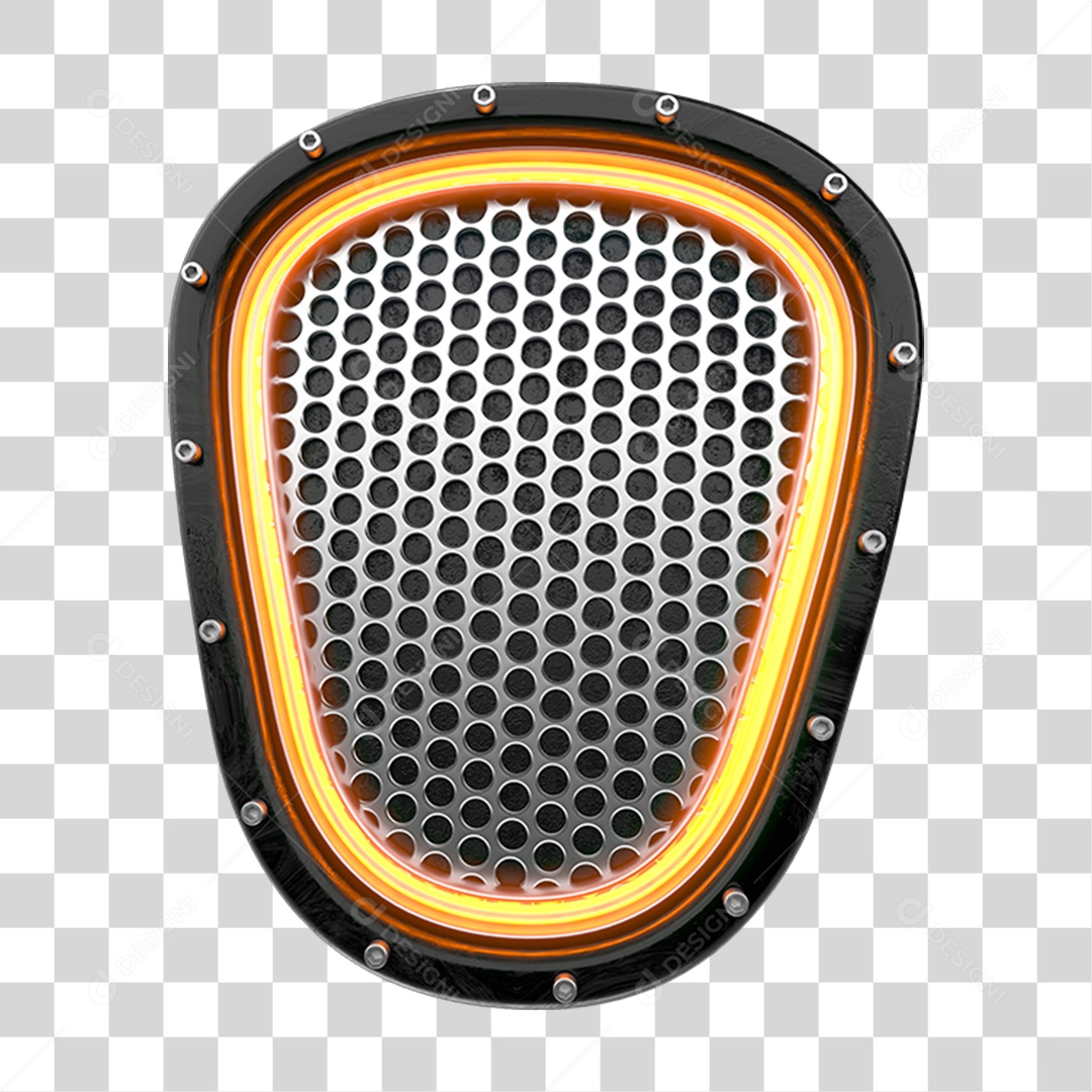 Placa com Grades PNG Transparente