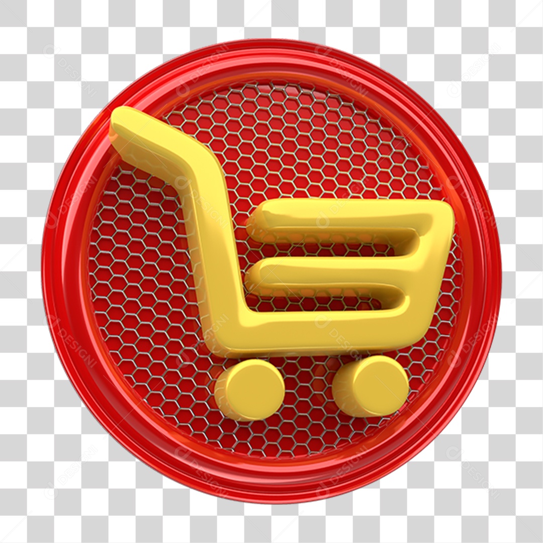 Ícone de Placa Redonda com Carrinho PNG Transparente