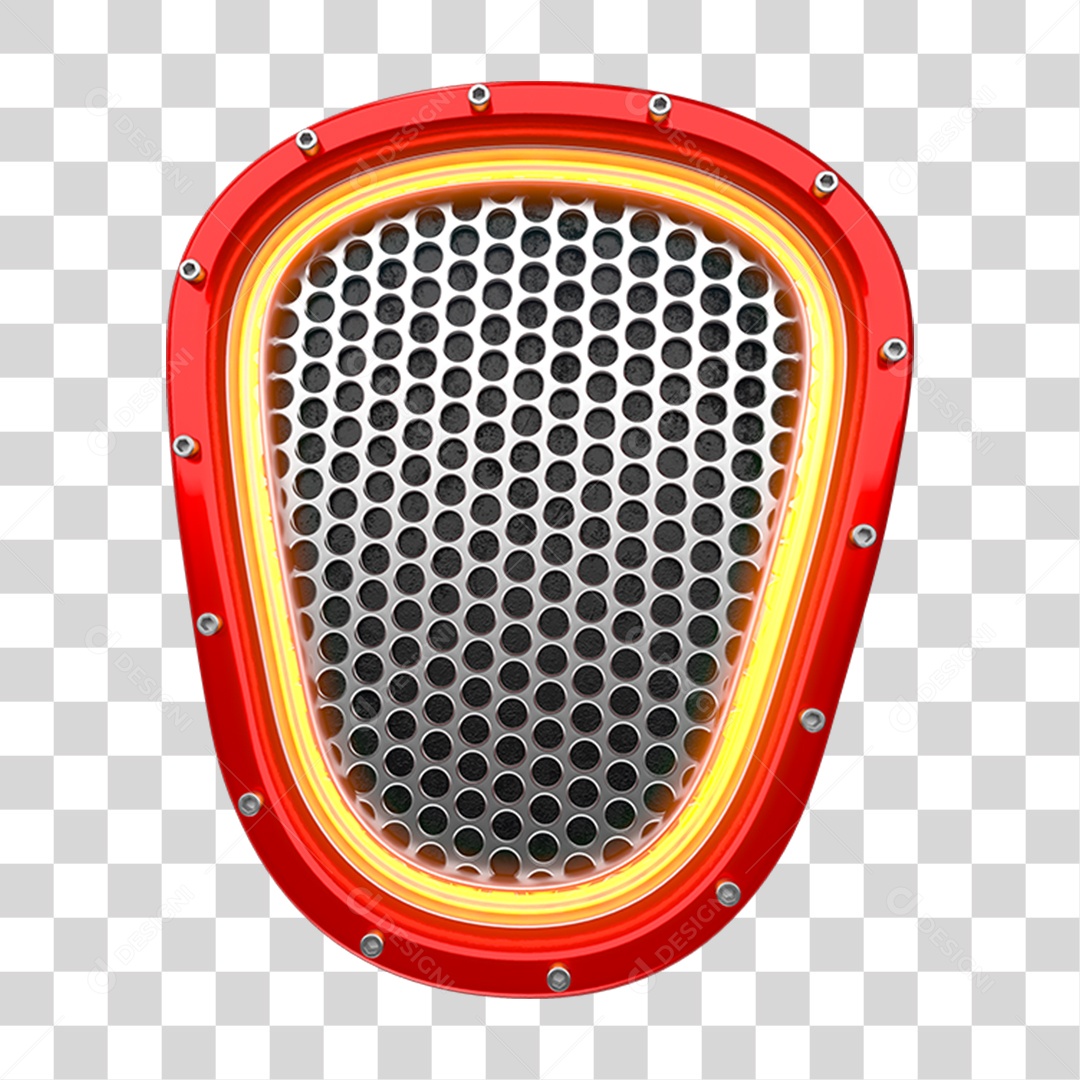 Placa com Grades PNG Transparente