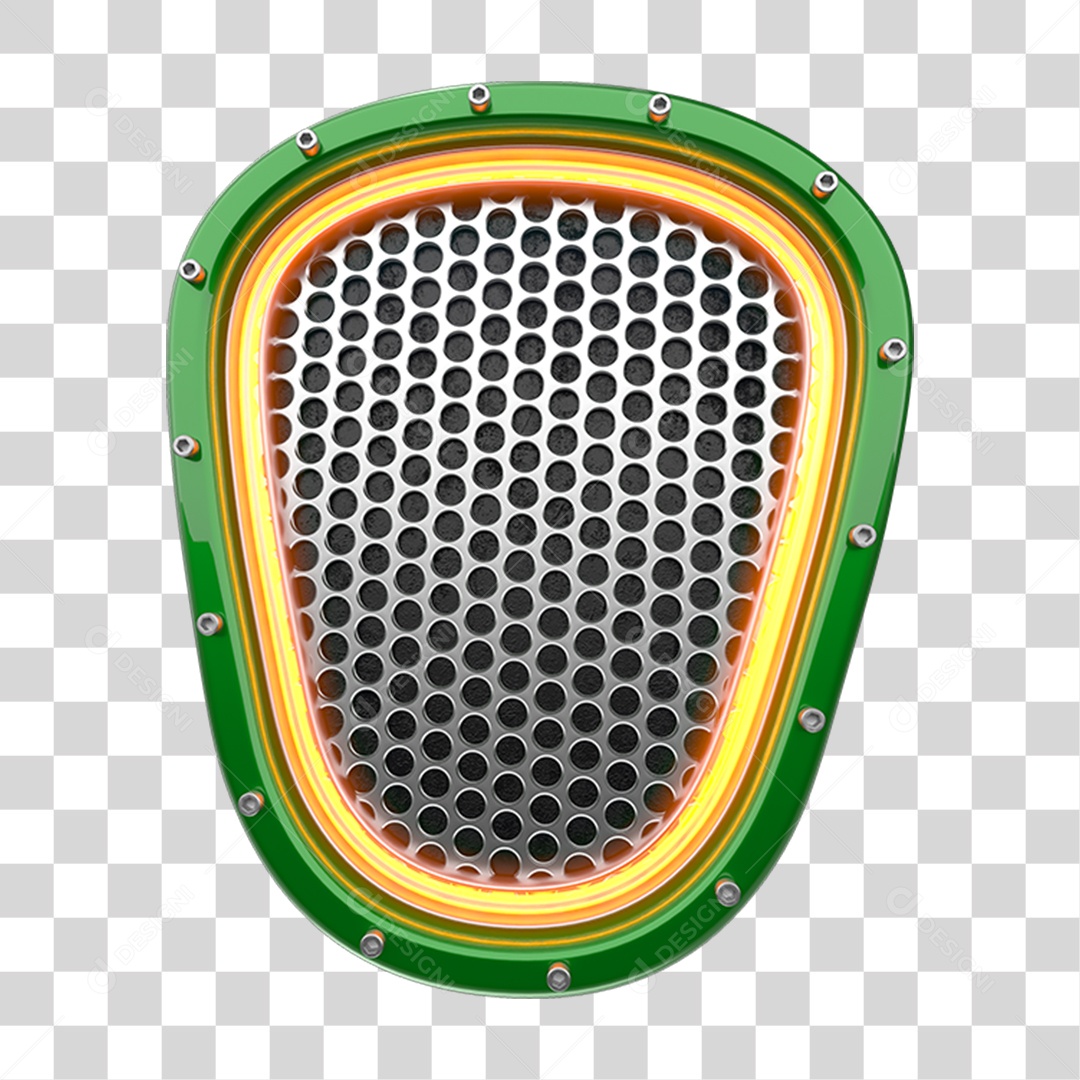 Placa com Grades PNG Transparente