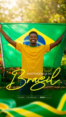 Story Dia da Independência do Brasil 07 de Setembro Social Media PSD Editável
