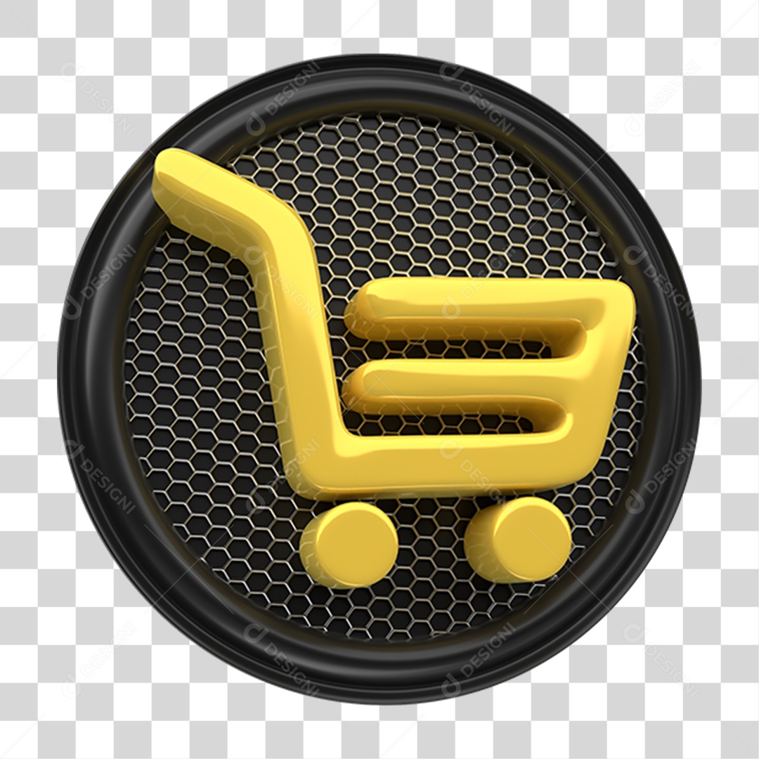 Ícone de Placa Redonda com Carrinho PNG Transparente