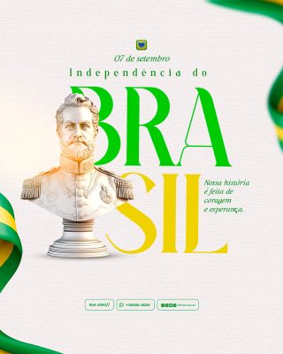 Dia da Independência do Brasil 07 de Setembro Social Media PSD Editável