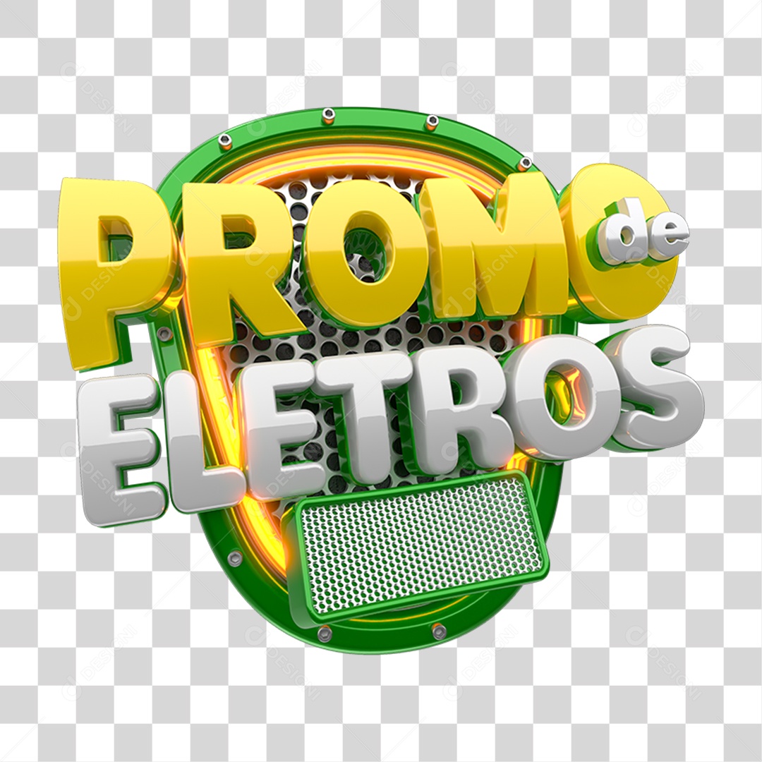 Selo 3D Promo de Eletros PNG Transparente