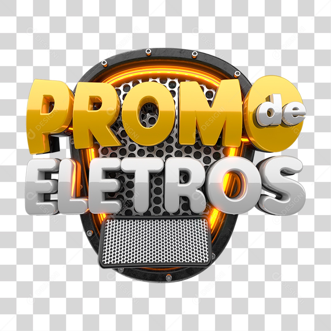 Selo 3D Promo de Eletros PNG Transparente