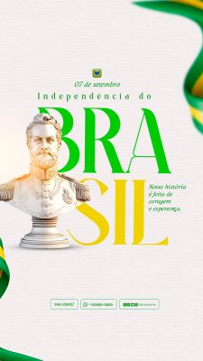 Story Dia da Independência do Brasil 07 de Setembro Social Media PSD Editável
