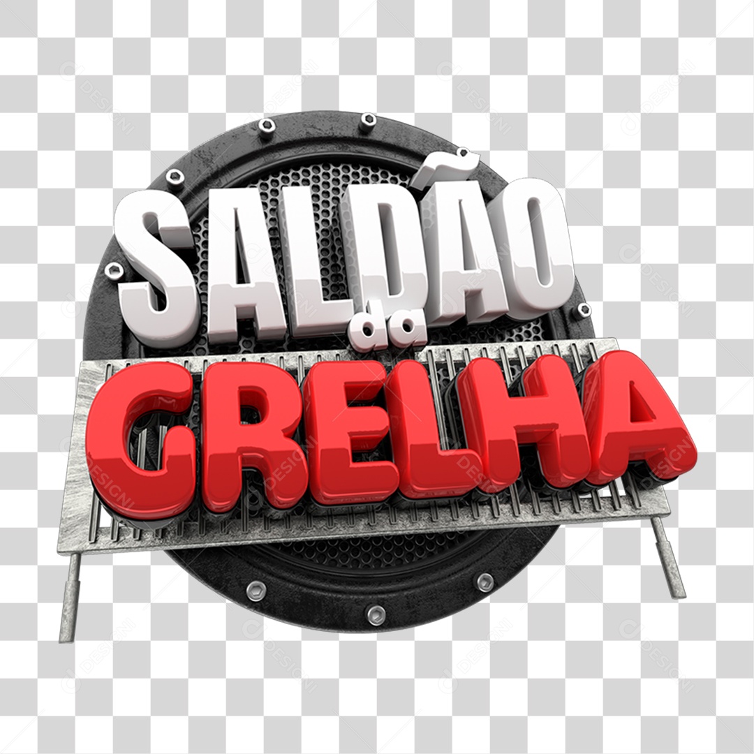 Selo 3D Saldão da Grelha PNG Transparente