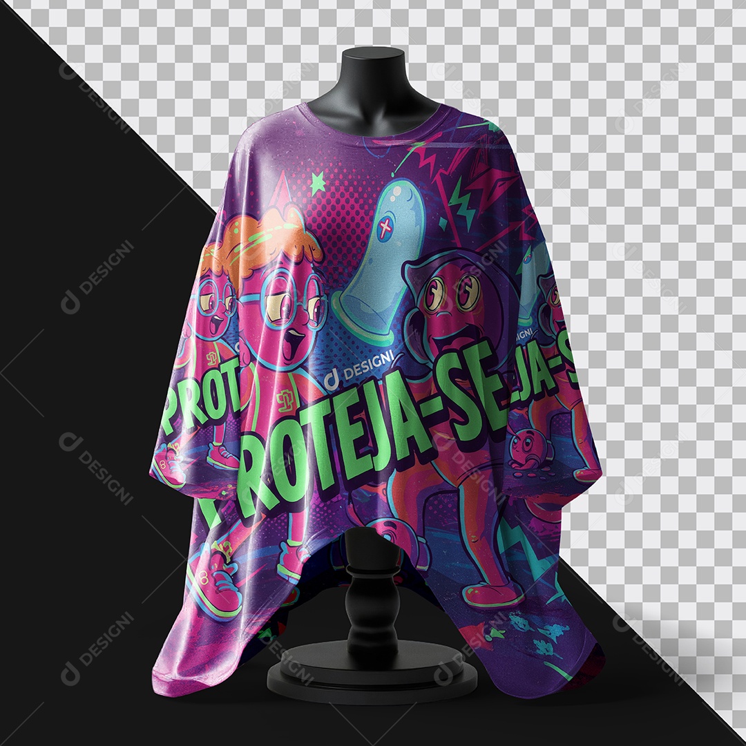 Mockup Blusa Feminina Bata PSD Editável