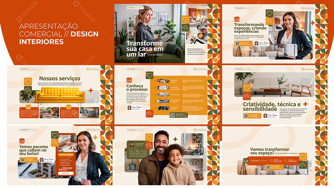 Apresentação Comercial Design Interiores PSD Editável