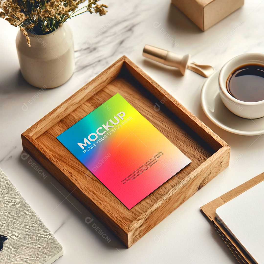 Mockup de Cartão PSD Editável