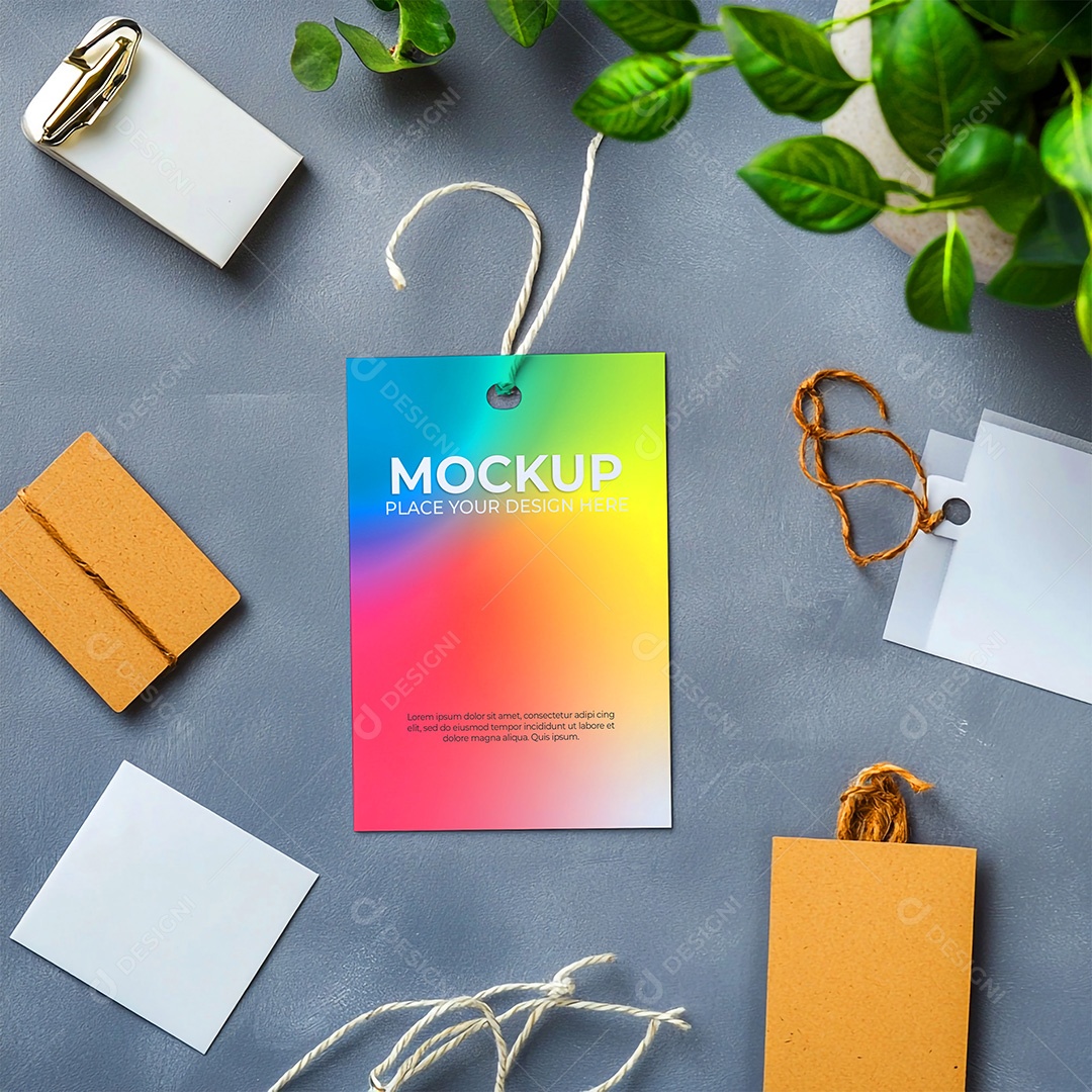 Mockup de Cartão PSD Editável