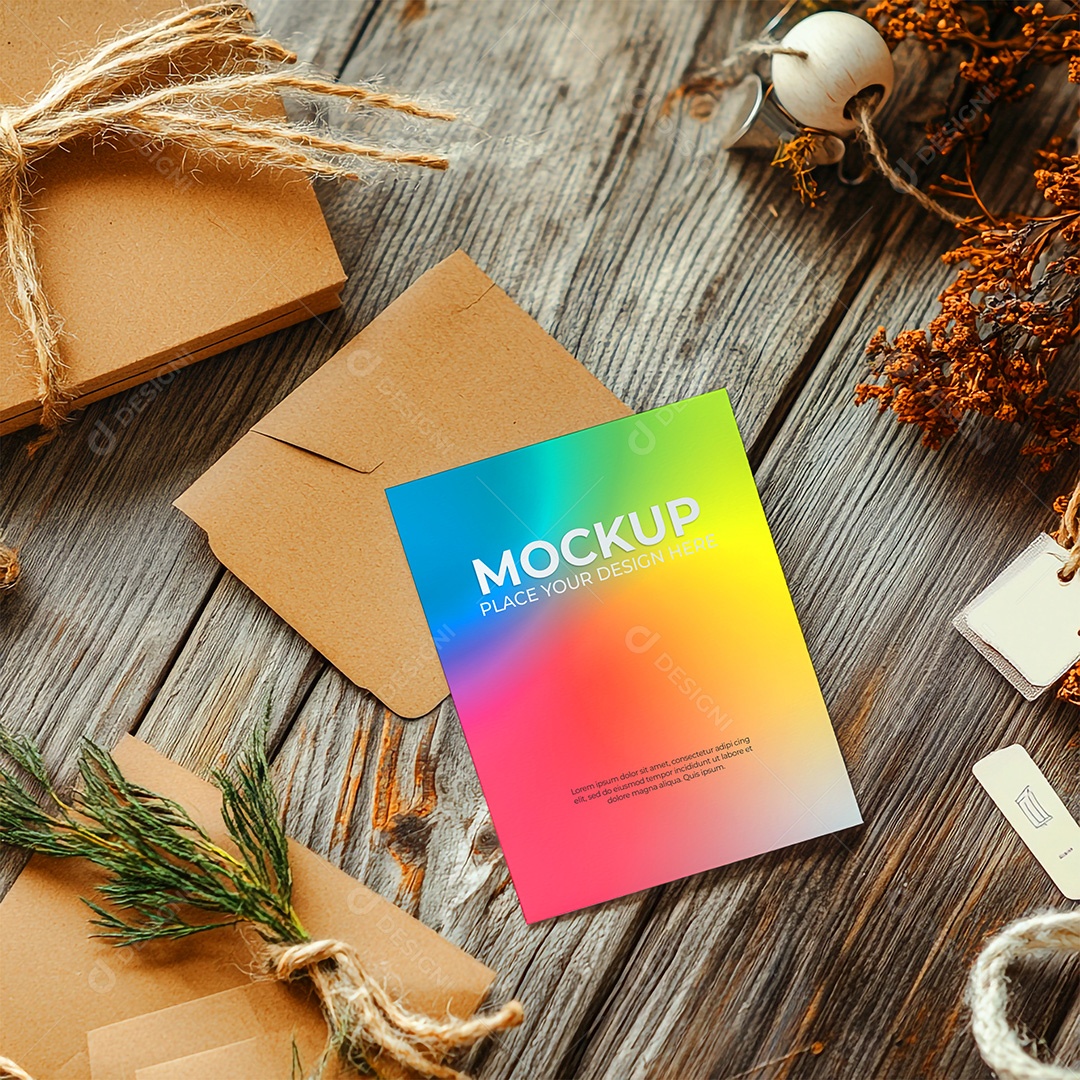 Mockup de Cartão PSD Editável