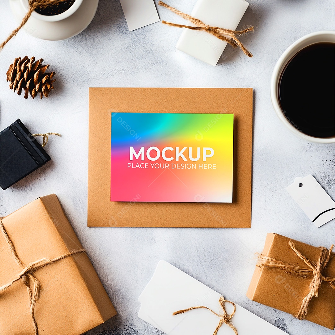 Mockup de Cartão PSD Editável