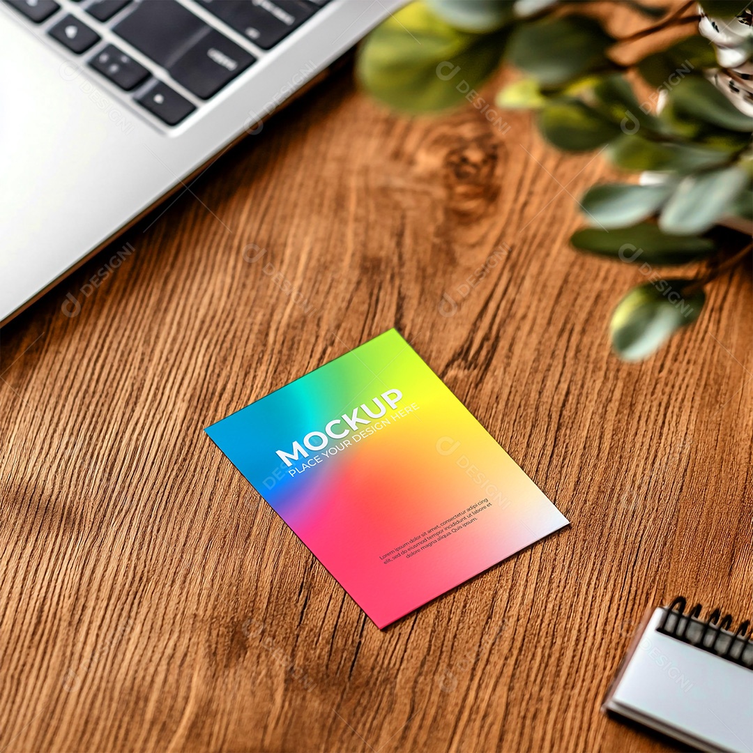 Mockup de Cartão PSD Editável