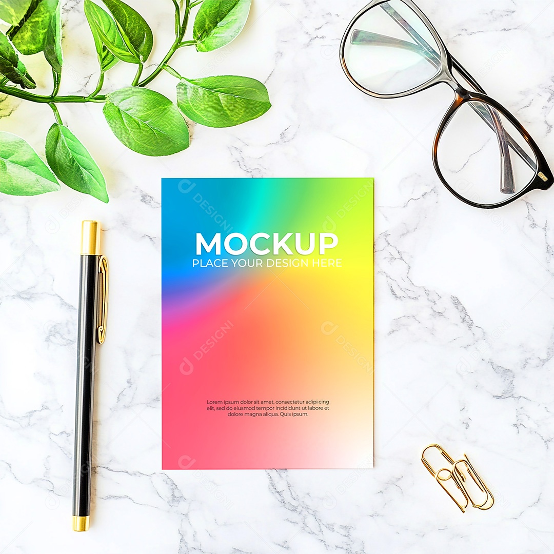 Mockup de Cartão PSD Editável