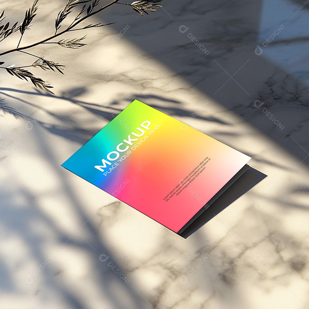 Mockup de Cartão PSD Editável