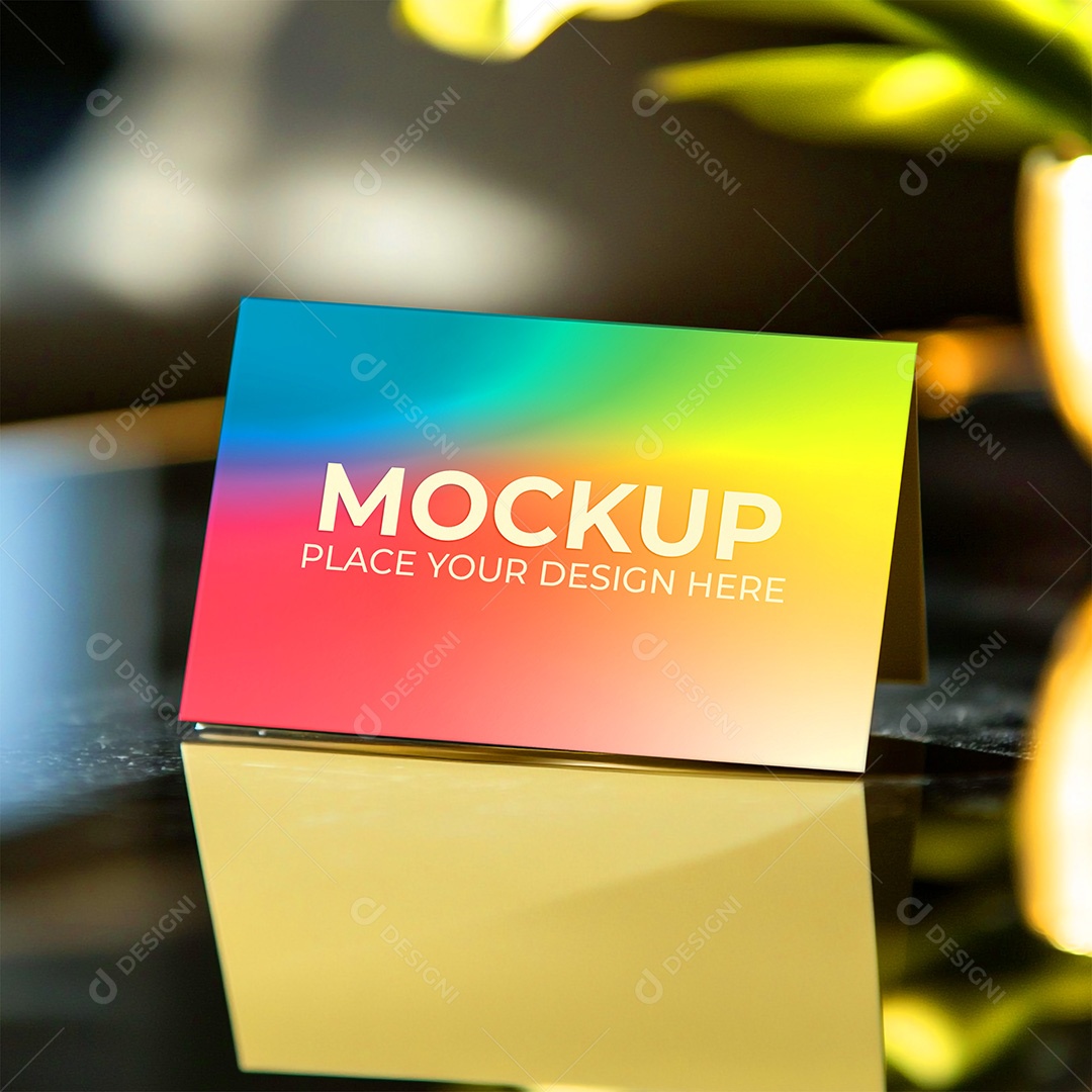 Mockup de Cartão PSD Editável