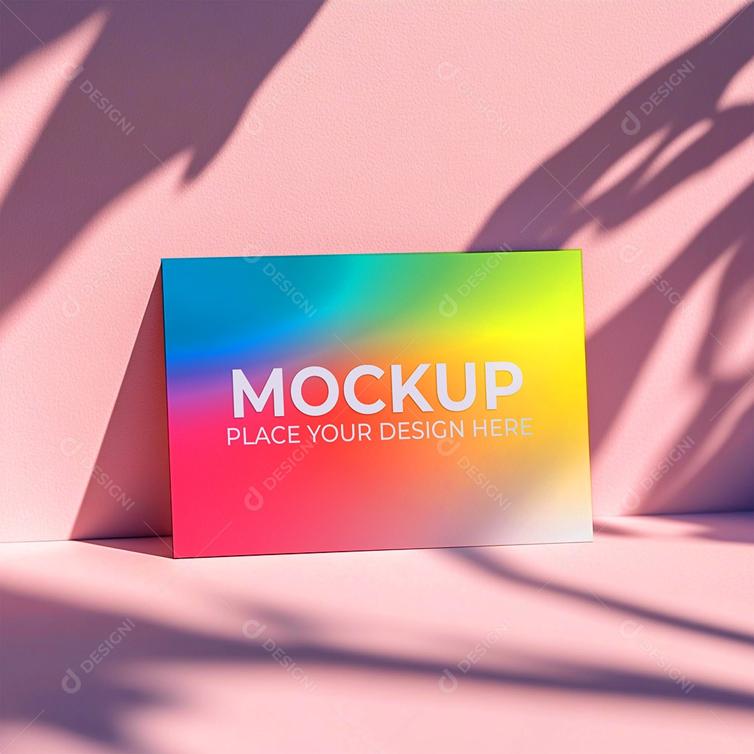 Mockup de Cartão PSD Editável