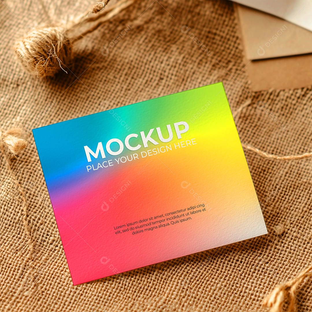 Mockup de Cartão PSD Editável