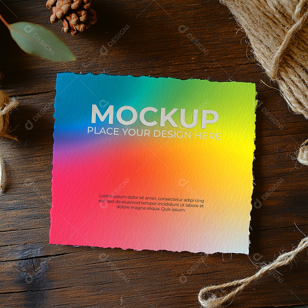 Mockup de Cartão PSD Editável