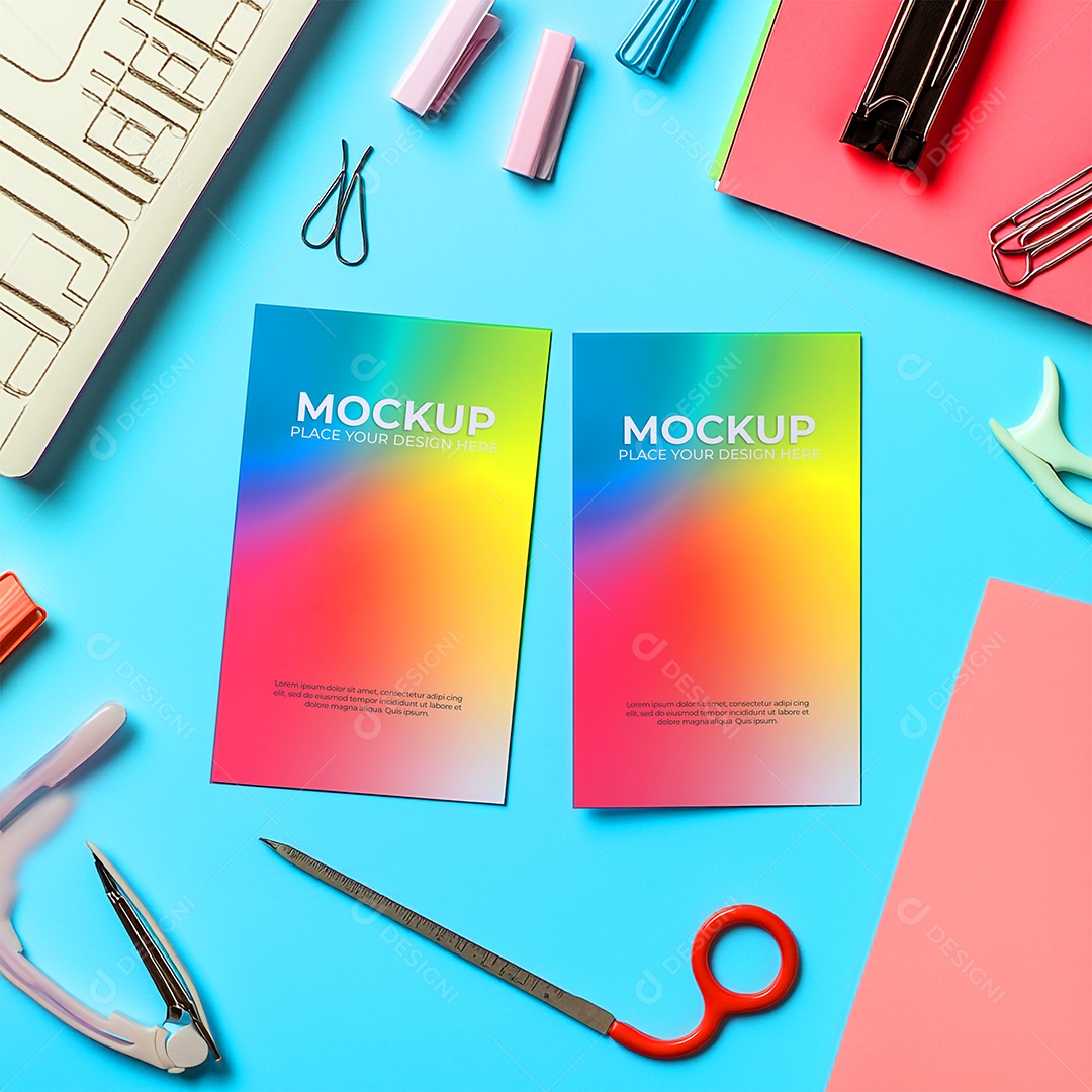 Mockup de Cartão PSD Editável